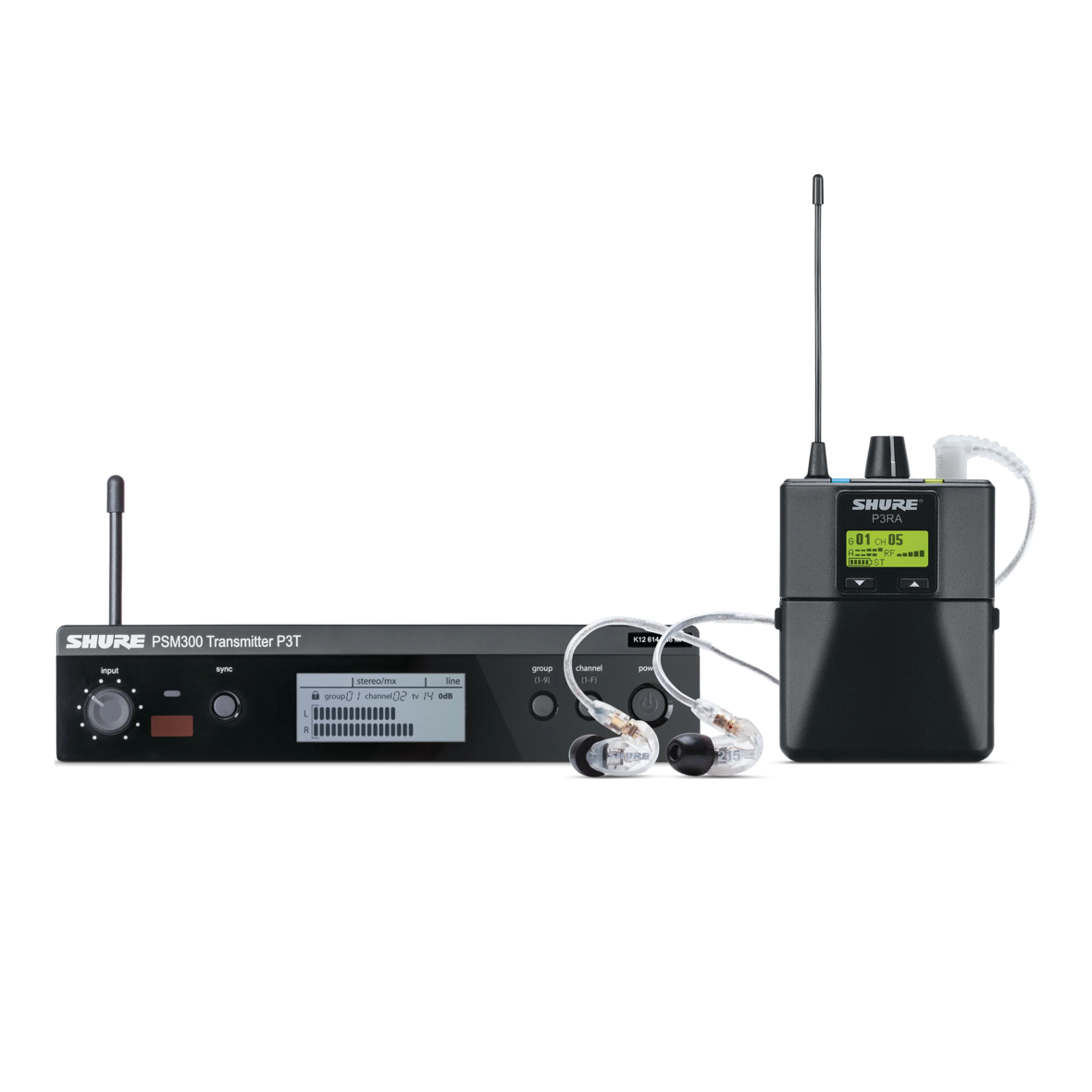 P3TRA215CL - Wireless Personal Monitor System Set - Shure USA