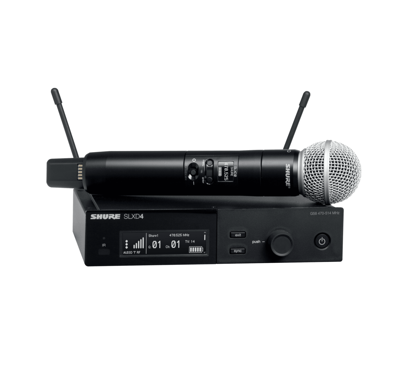 SLXD24E/SM58-G59: Wireless System, Frequency Band Version: G59