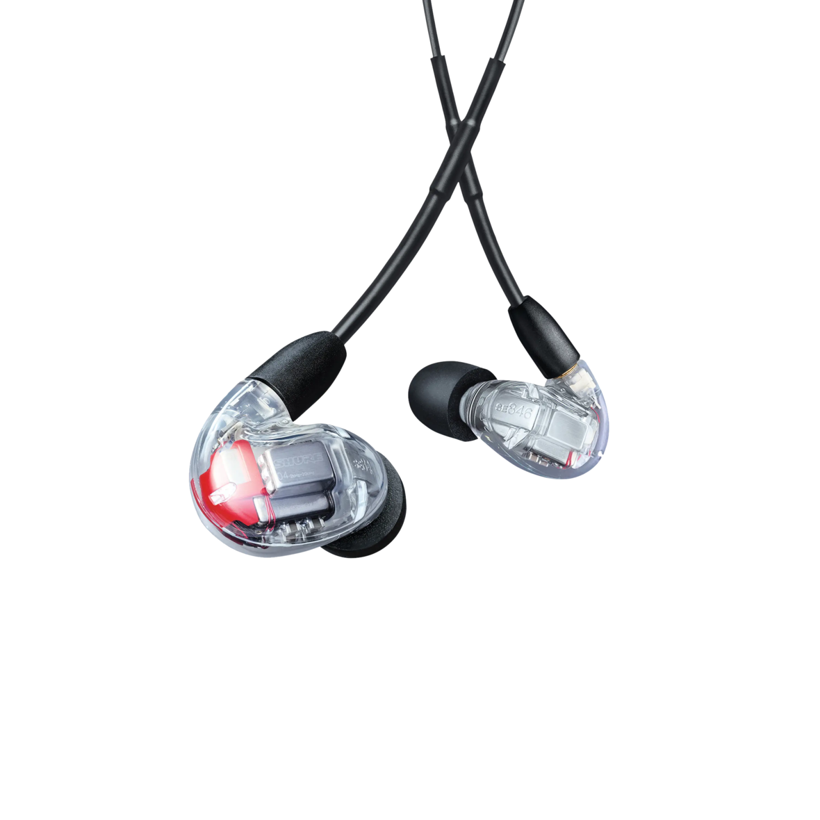 SE846G2CL+UNI-EFS: SE846 Detachable Sound Isolating Earphones, Clear. Includes 3.5mm communication cable, fit kit with a variety of sleeves for the perfect fit, detachable nozzle kit, 1/4” adapter, and a hard carrying case.