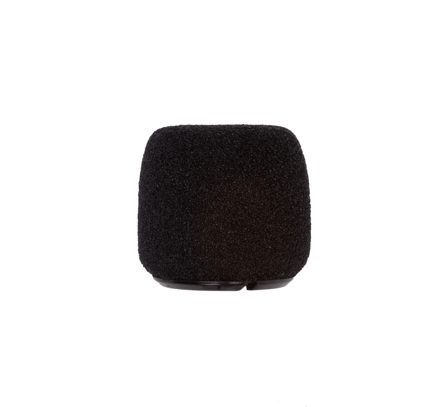 Contains Four Shure ACVO4WS-B Black Foam Windscreen for Centraverse Overhead Condenser Microphones