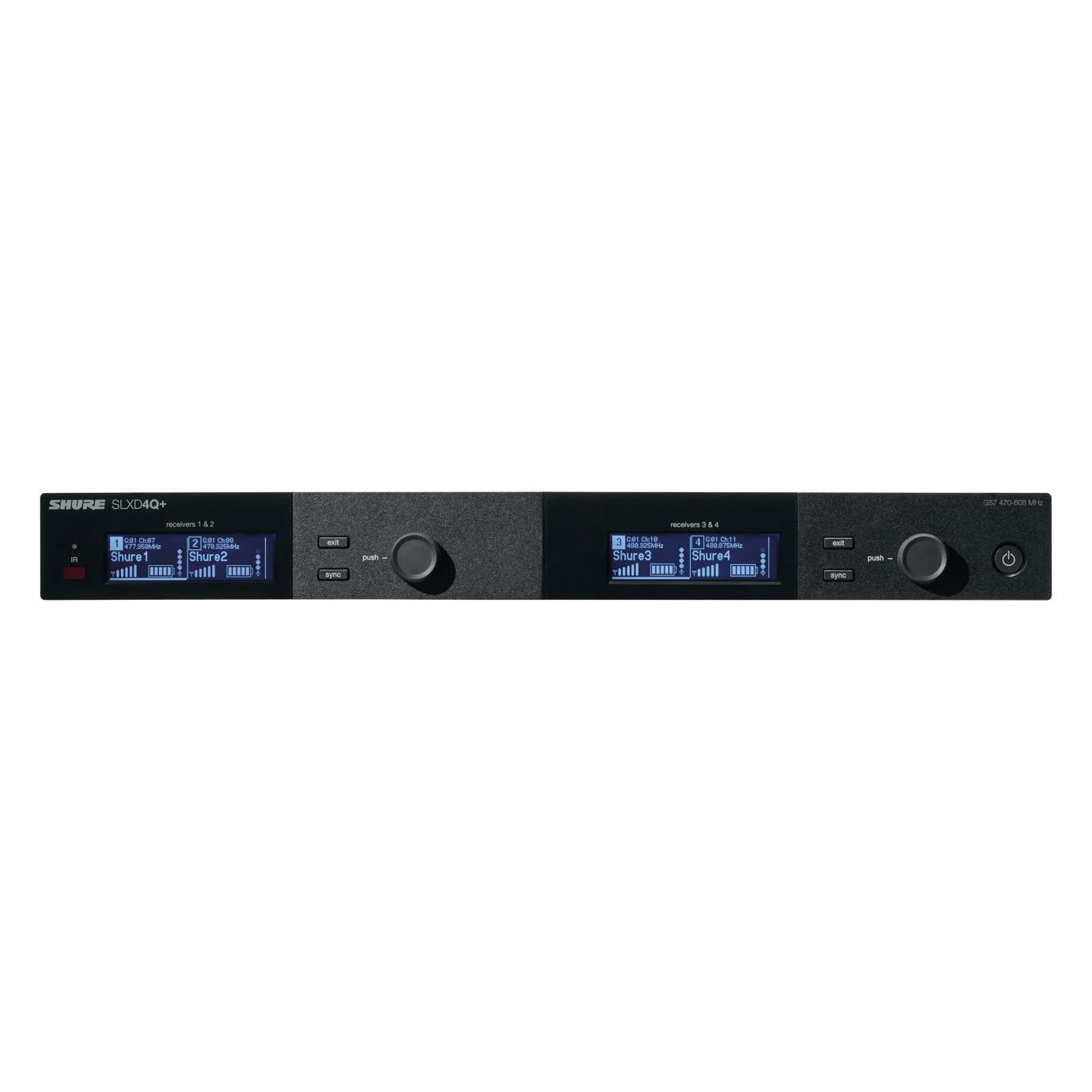 SLXD24Q+ Receiver + SM58 Transmitter Bundle-Set of 1 Wireless Quad