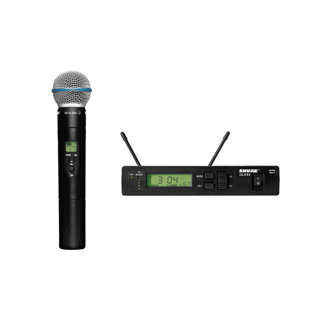 ULXS24/BETA58-Sistema sem fio portátil - Shure Brasil