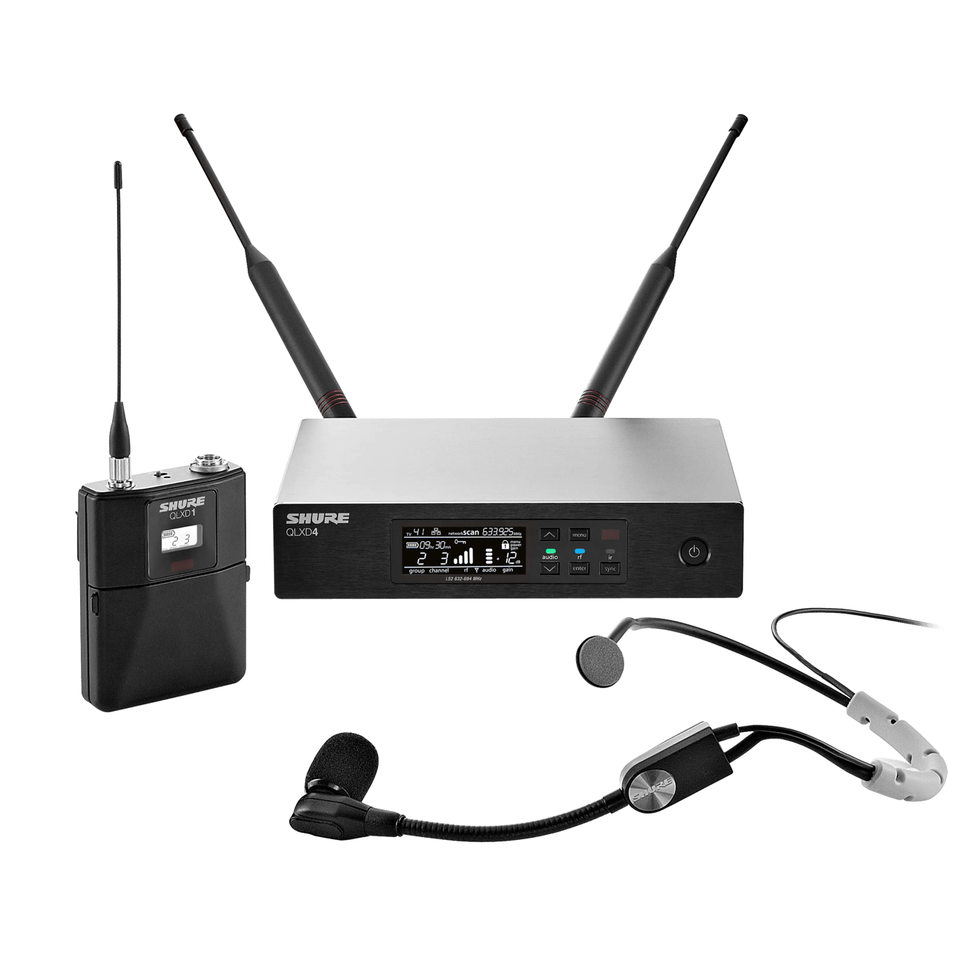 QLXD14/SM35 - Wireless System with SM35 Headworn Microphone - Shure United  Kingdom