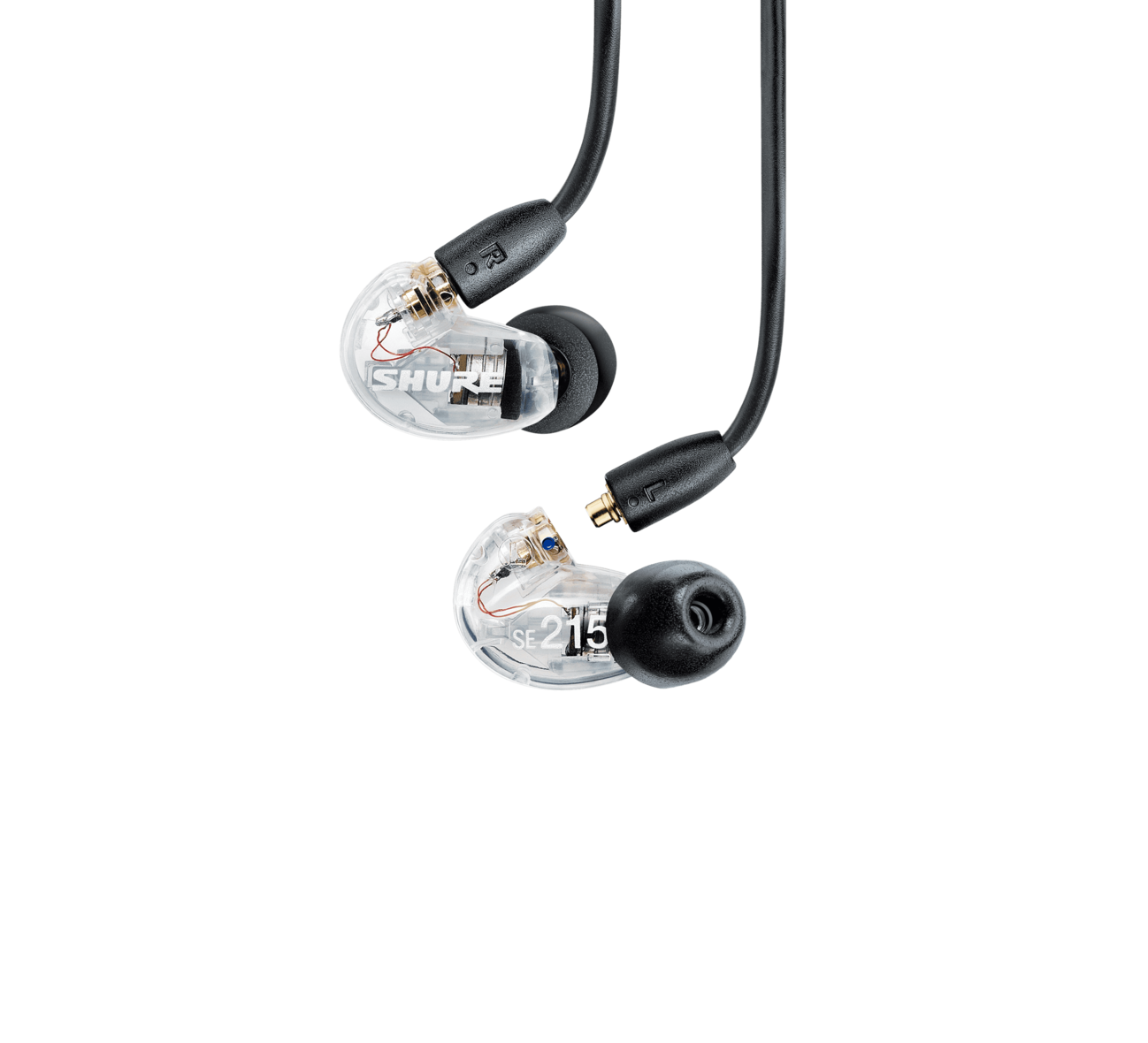 Shure SE215 Professional Sound Isolating In-Ear Monitors- Clear