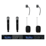 SLXD124Q+ Receiver + Bodypack + Handheld Transmitter + Lavalier
