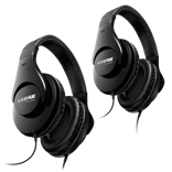 人気ブランド 海外通販 - 国内入手困難 SRH240A USA Shure - Bundle Duo Headphones ヘッドホン