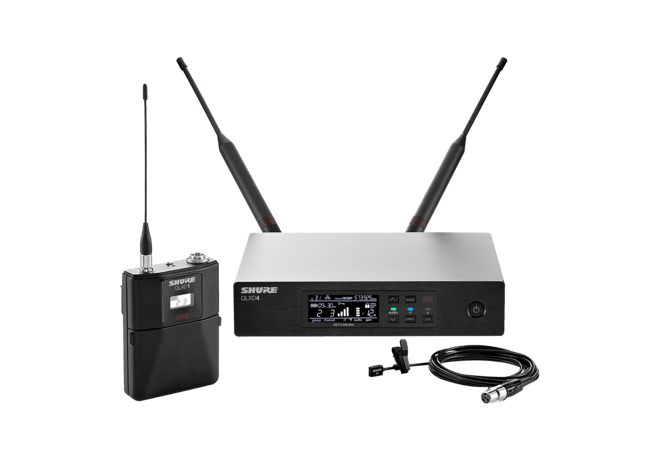 Shure QLXD14/83 Wireless Microphone System with Bodypack and WL183 Omnidire