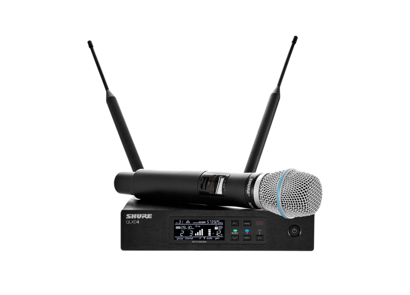 QLXD24/B87A - Wireless System with QLXD2/BETA87A Handheld Transmitter - Shure USA