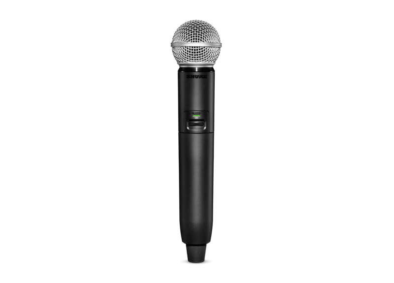 GLXD2+/SM58 - Digital Wireless Dual Band Handheld Transmitter with SM58® Vocal Microphone - Shure USA