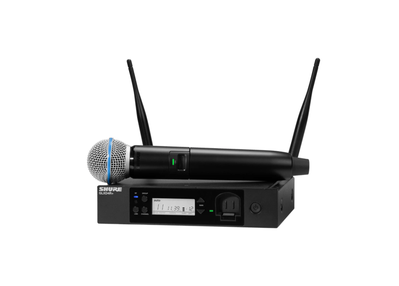 GLXD24R+/B58 - Digital Wireless Rack System with BETA®58A Vocal Microphone - Shure Asia Pacific