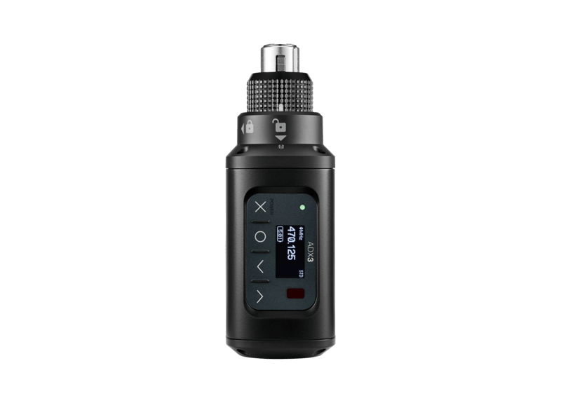 ADX3 - Axient® Digital Plug-On Transmitter with ShowLink® - Shure USA