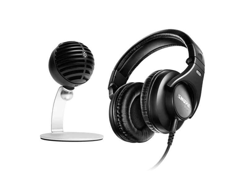 Homeoffice-Mikrofon & Kopfhörer Bundle - Digitales USB-Mikrofon & Professionelle Kopfhörer - Shure Deutschland