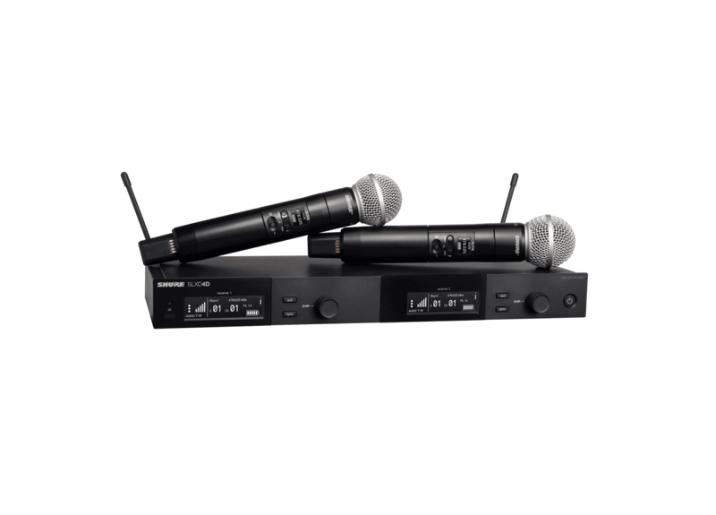 SLXD24D/SM58 - Dual Wireless System with 2 SLXD2/58 Handheld Transmitters - Shure USA