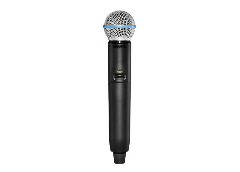GLXD2+/B58 - Digital Wireless Dual Band Handheld Transmitter with BETA®58A Vocal Microphone - Shure Asia Pacific