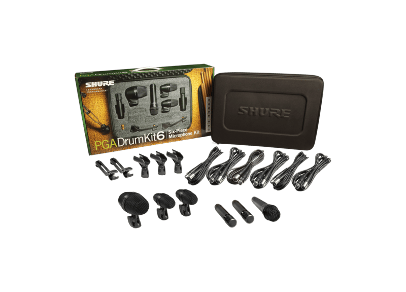 PGADRUMKIT6 - PG Alta Drum Microphone Kit 6 – The extended package - Shure Asia Pacific