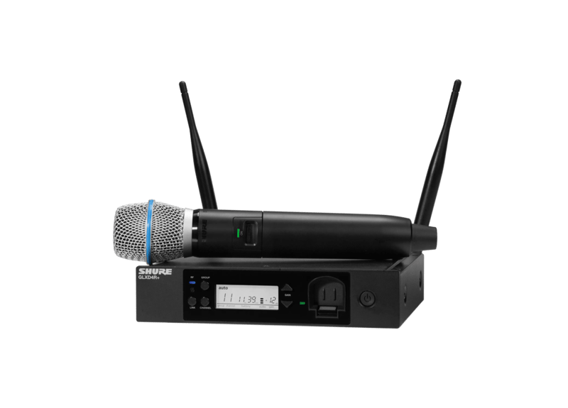 GLXD24R+/B87A - Digital Wireless Rack System with BETA®87A Vocal Microphone - Shure Asia Pacific