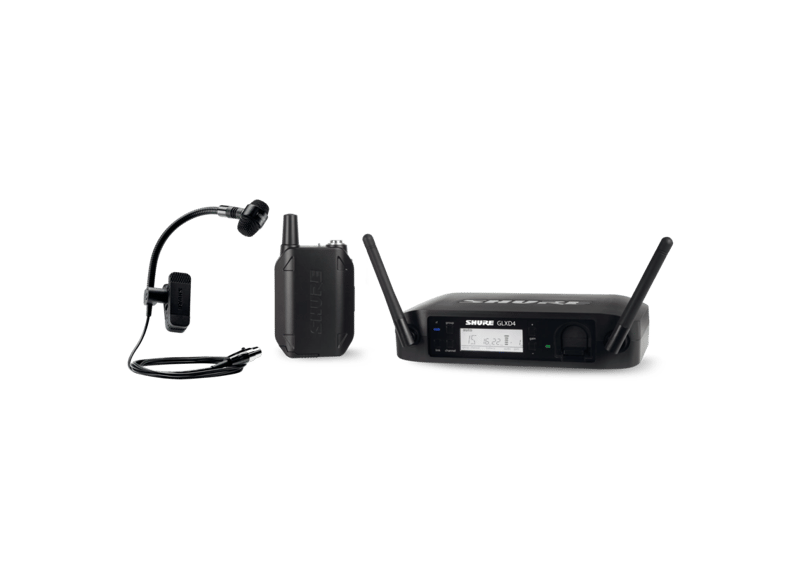 GLXD14/P98H - Digital Wireless Instrument System with PGA98H Clip-On Horn Microphone - Shure Asia Pacific