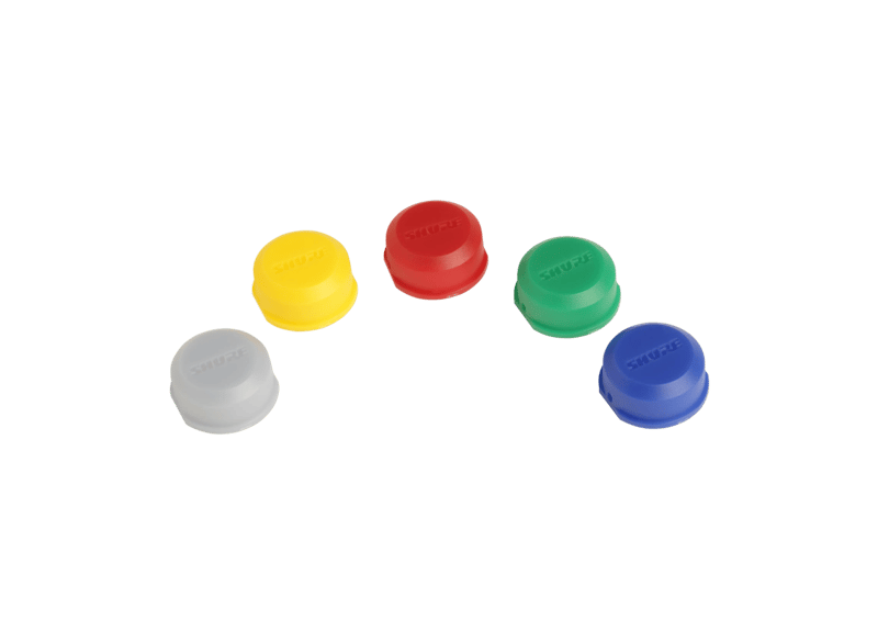 WA621 - Color ID antenna caps for PG, SM and Beta Wireless Handheld Transmitters - Shure Asia Pacific