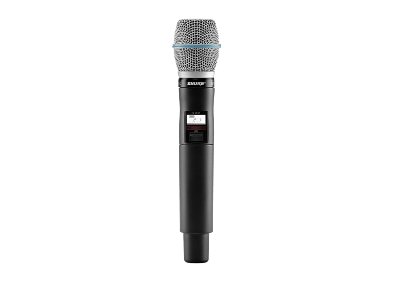 QLXD2/B87A - Handheld Transmitter with Beta 87A Capsule - Shure USA