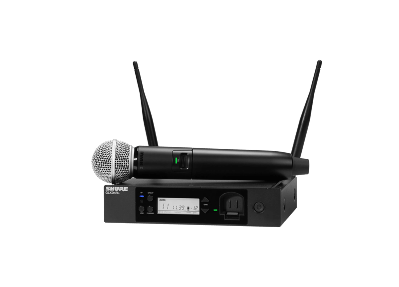 GLXD24R+/SM58 - Digital Wireless Rack System with SM58® Vocal Microphone - Shure USA