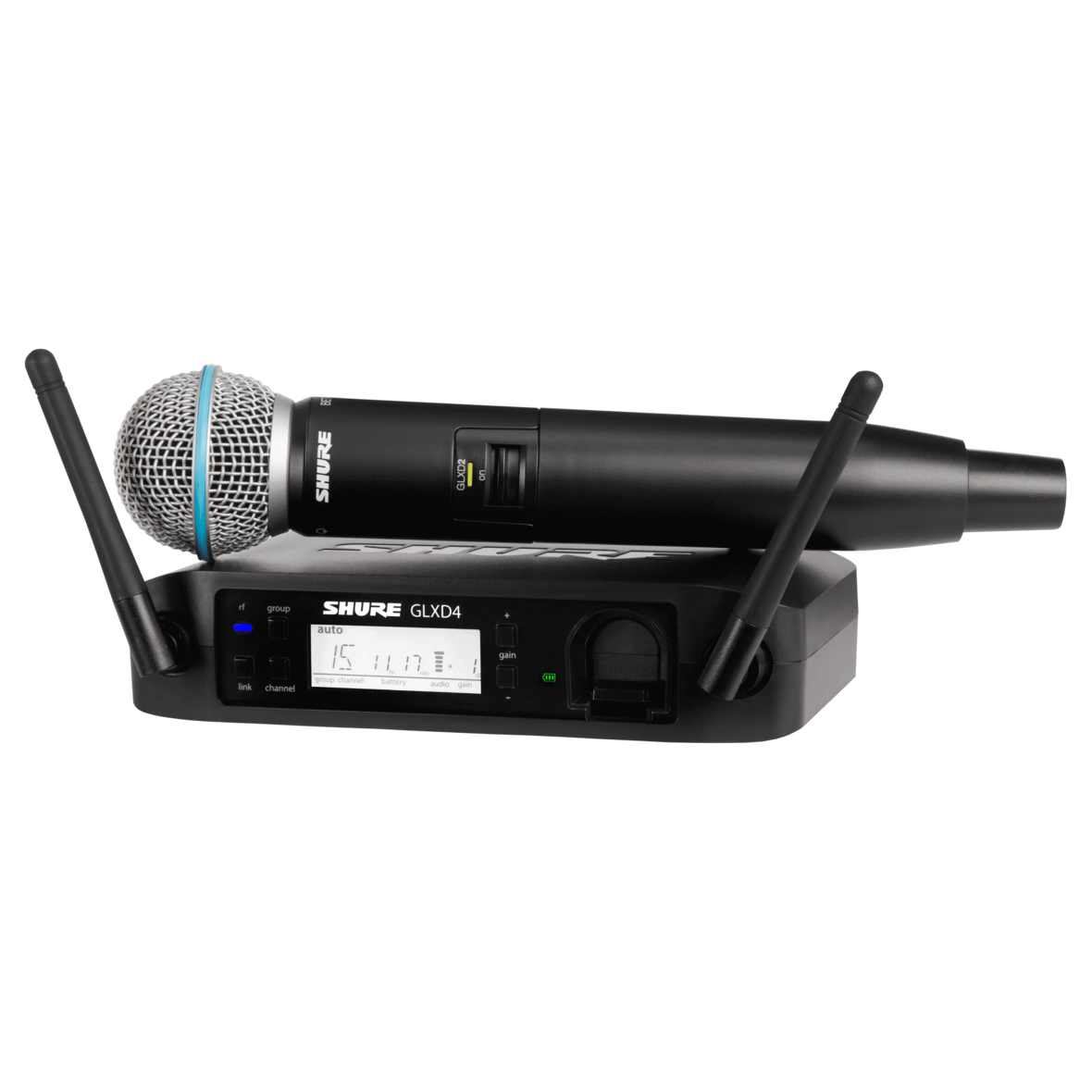 GLXD24/B58A - Digital Wireless Vocal System with Beta 58A Vocal Microphone  - Shure Middle East and Africa