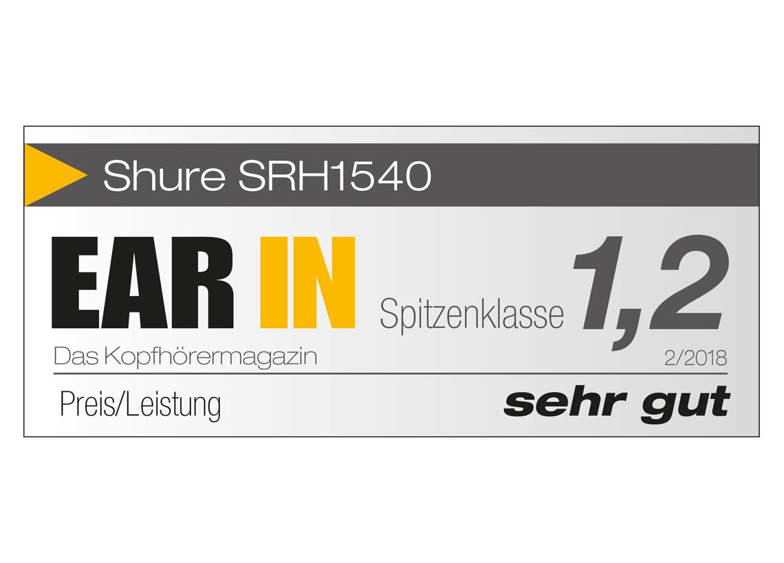 Abbildung Shure SRH1540 Geschlossener Premium Kopfhörer