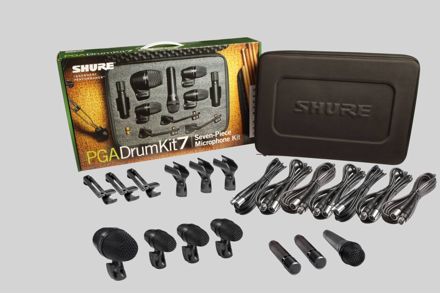 Shure PGADRUMKIT7 7 Piece Drum Microphone Kit