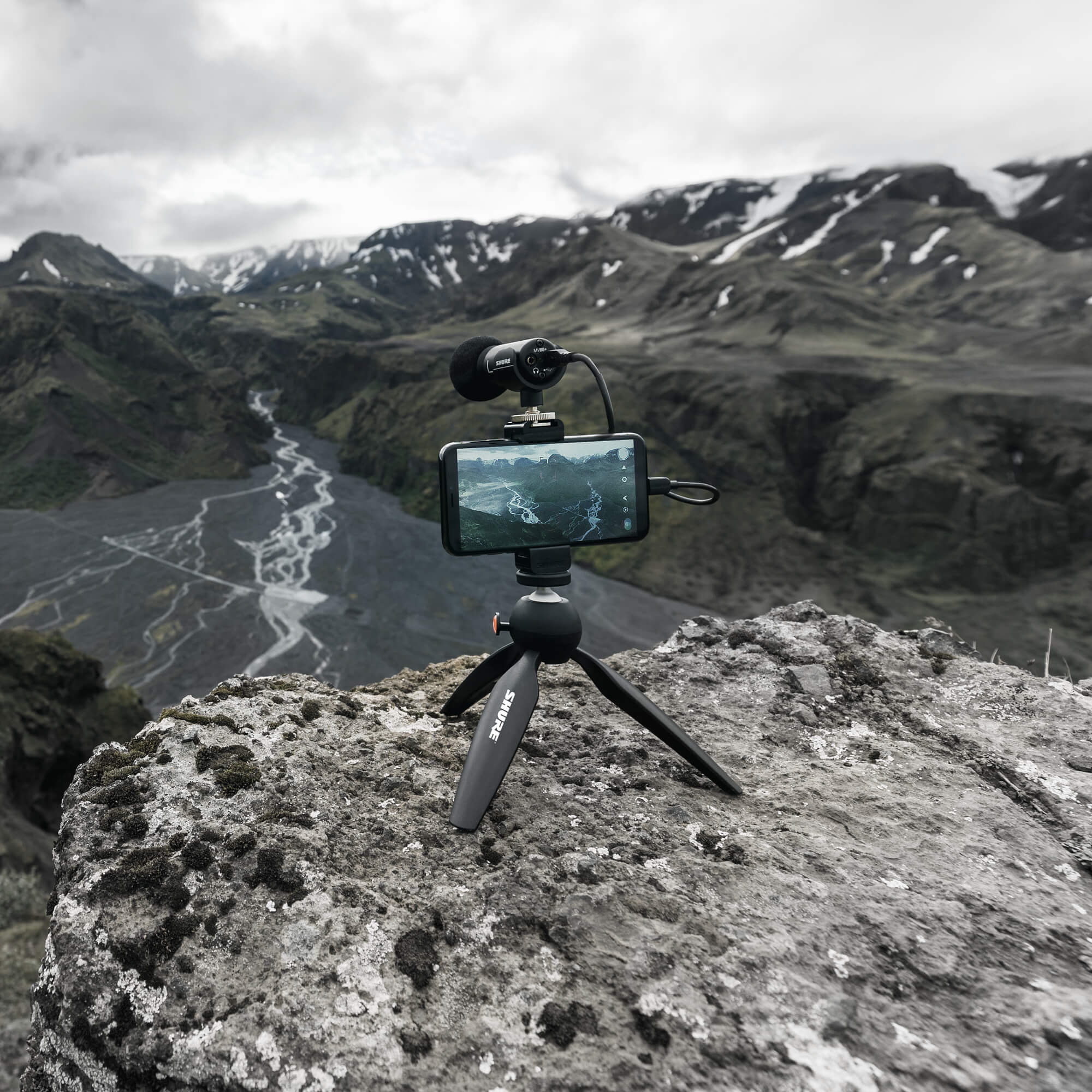 スマホアクセサリー 自撮り棒 MV88+ Video Kit - デジタル・ステレオ・コンデンサー・マイクロホン 