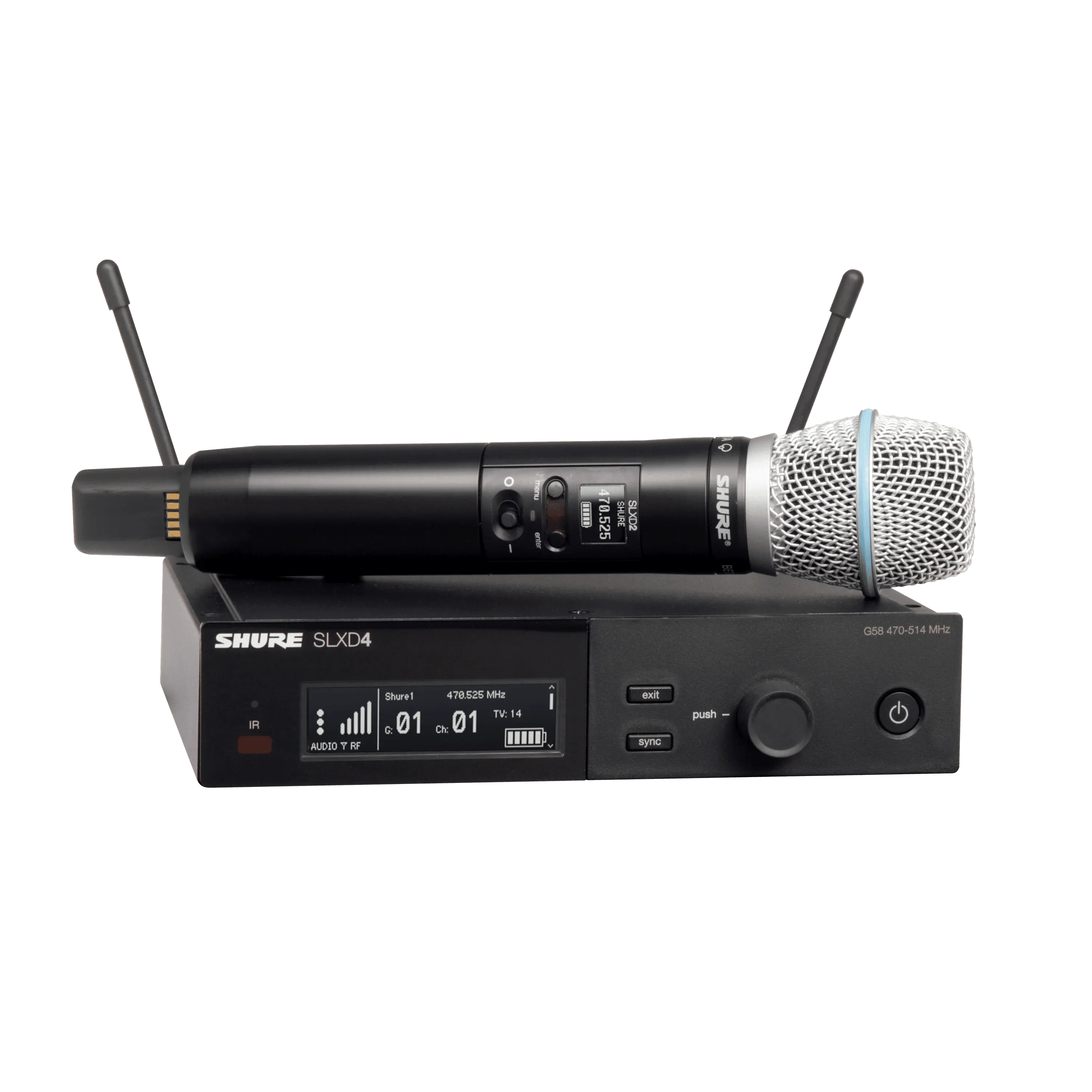 SLXD24/B87A - Wireless System with Beta®87A Handheld Transmitter - Shure USA