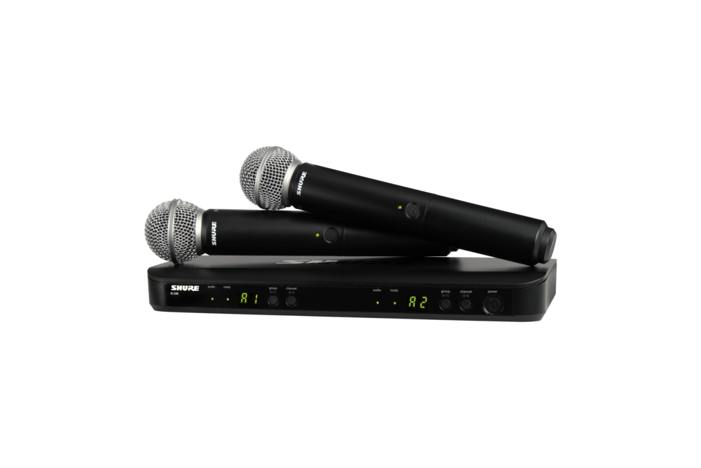 BLX288 SM58 Wireless Dual Vocal System with two SM58 Shure