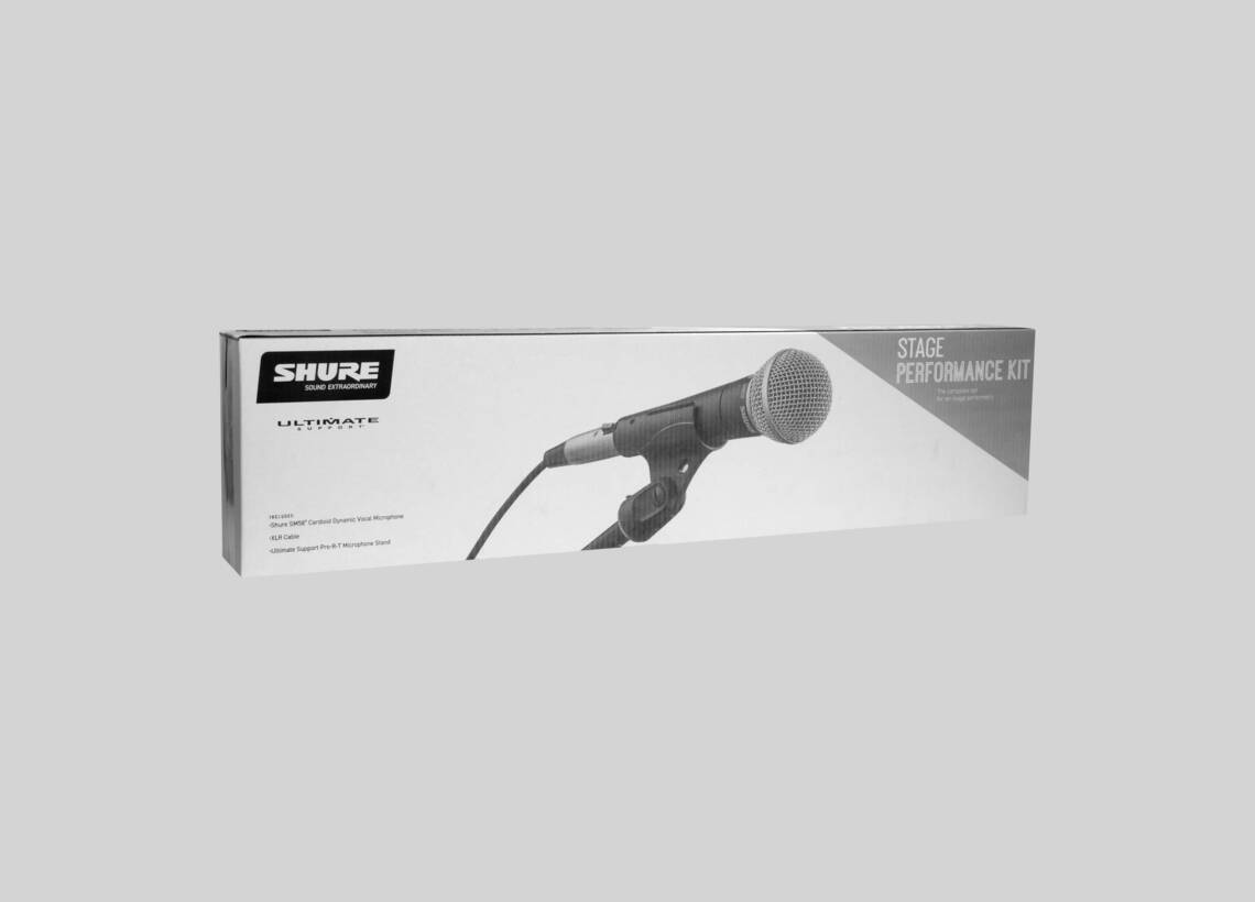 Shure SM58 ダイナミックマイク 本体と付属品