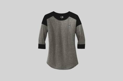 Ladies' Baseball Tee - Ladies' Baseball Tee: New Era 3/4 Ladies' Baseball Tee - Ladies' Baseball Tee: New Era 3/4
