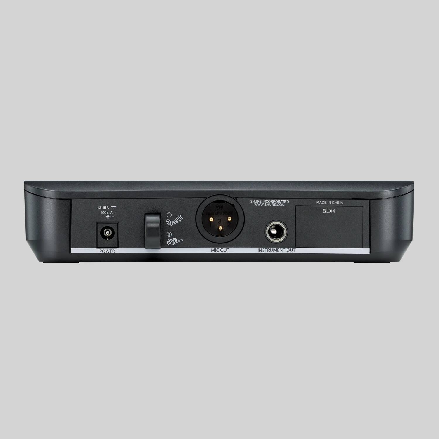 SHURE BLX24R/PG58 SYSTEME MICRO SANS FIL à main, capsule PG58, récepteur  rack, 606-630MHz (K3E)