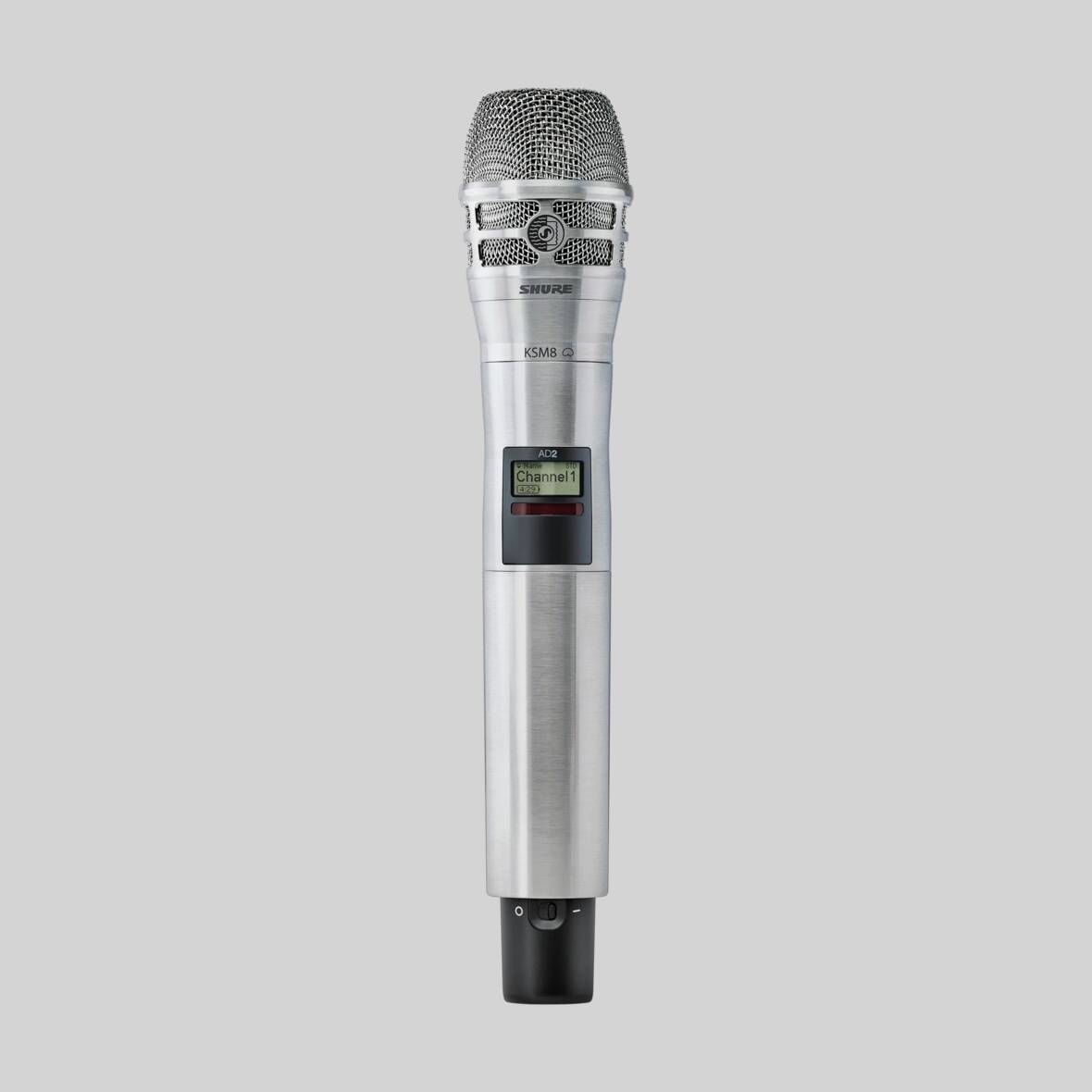 Shure Microphone émetteur main sans fil avec KSM8, 562-606MHz