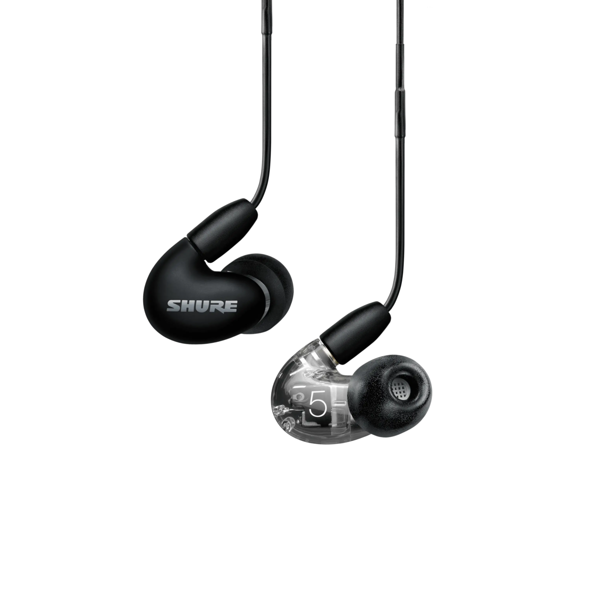 Black in ear online headphones