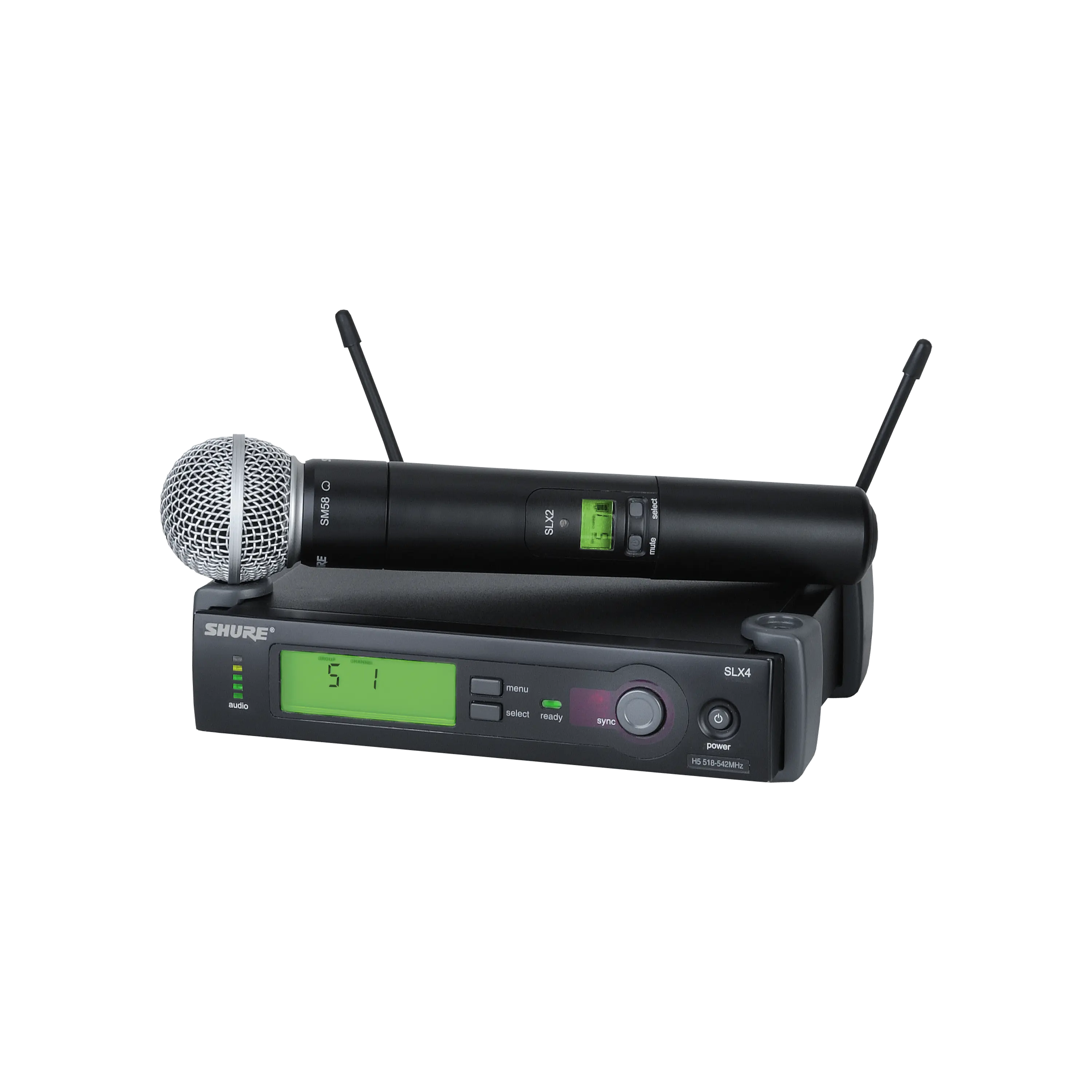 SKU 1131) Sistema de micrófono inalámbrico profesional Shure SH