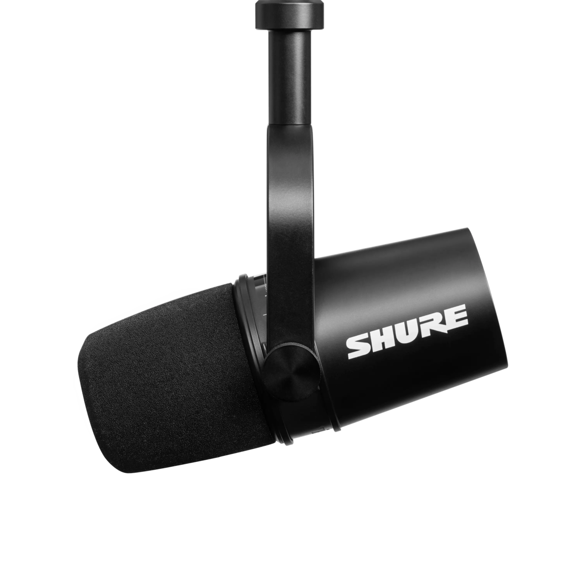 Schwarz Livestreaming und Gaming Aufnahmen integrierter Kopfhörerausgang- Schwarz & RK345 Ersatz-Windschutzscheibe für SM7-Modelle Shure MV7 USB Podcast-Mikrofon für Podcasting 