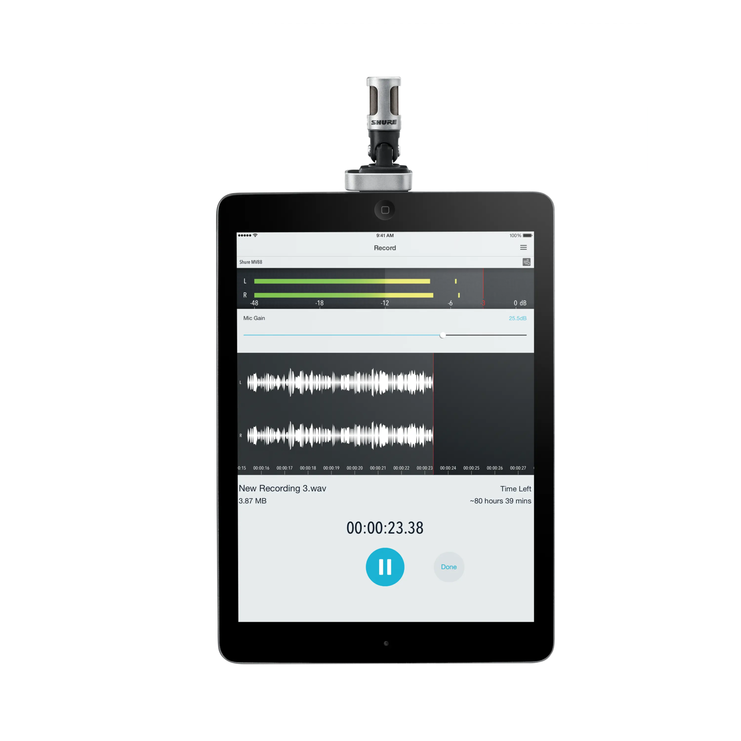 MV88 - MOTIV™ Digitales Stereo-Kondensatormikrofon - Shure Deutschland