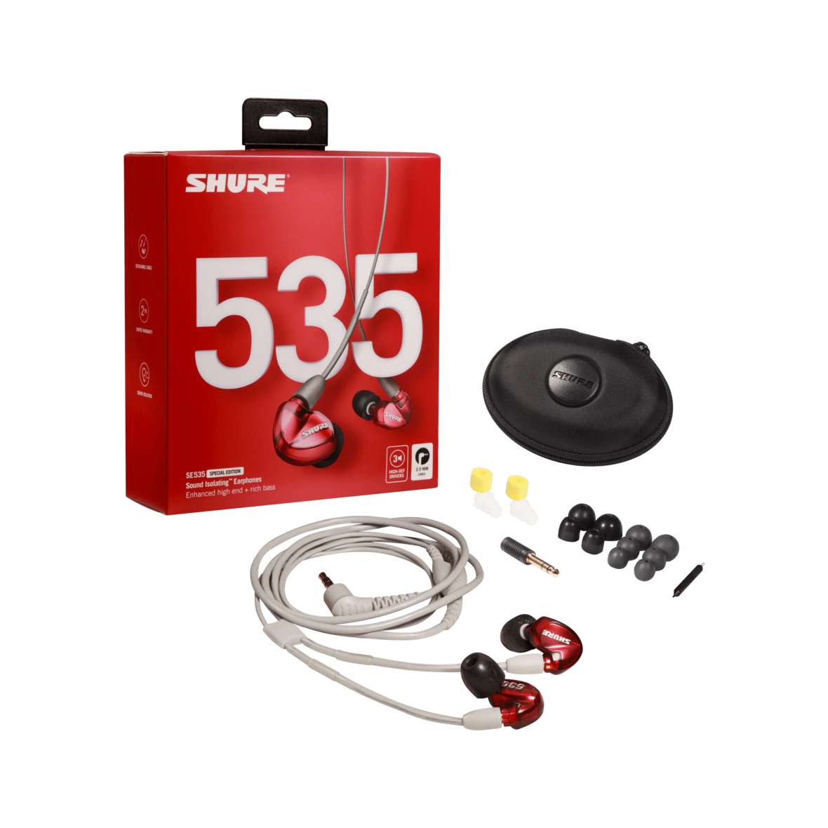 SE535 Limited Edition - Sound Isolating™ Earphones - Shure Middle ...