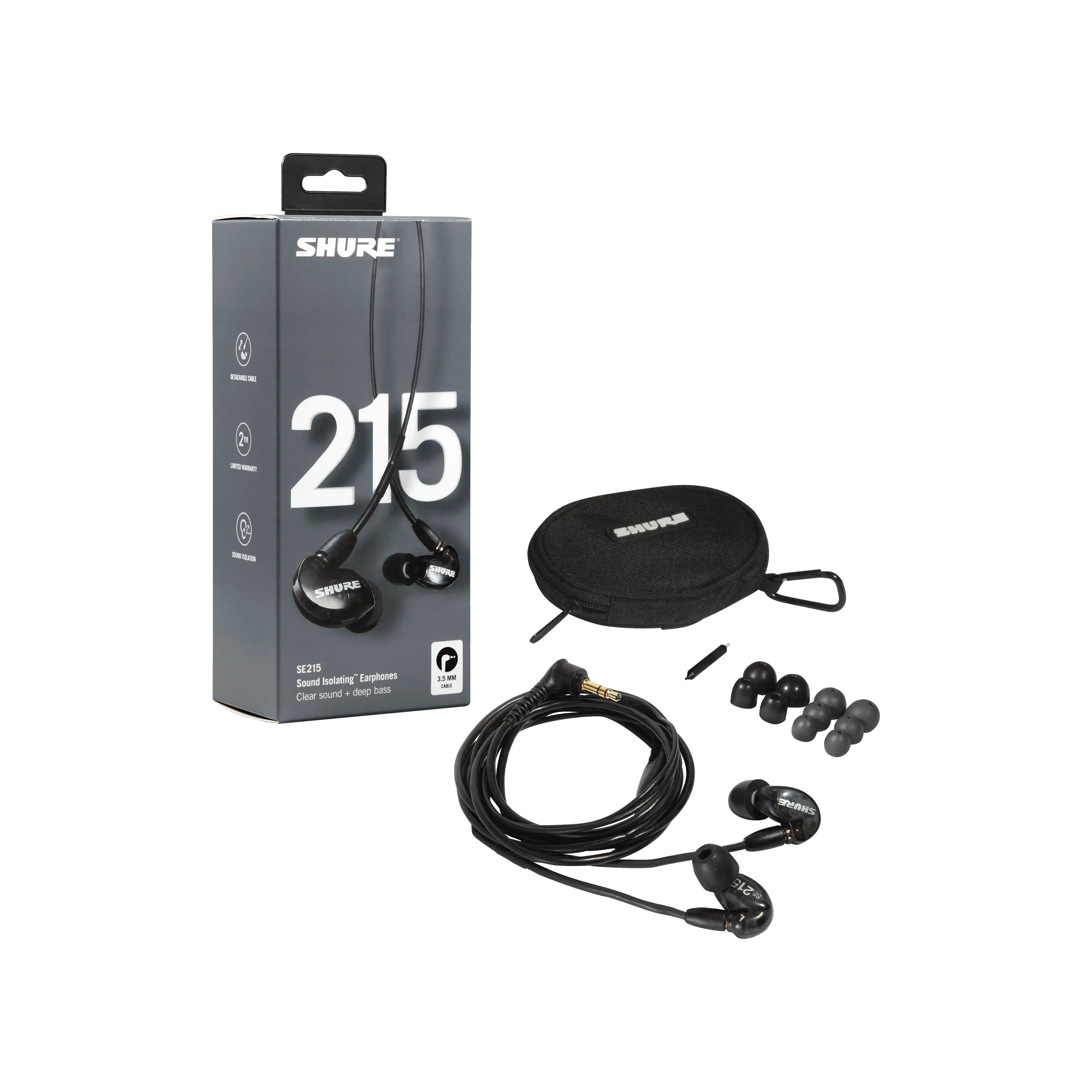 SE215 Pro - Professional Sound Isolating™ Earphones - Shure Middle 