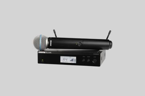 BLX24R/B58 - Wireless Vocal Rack-mount System with Beta 58A - Shure Middle  East and Africa