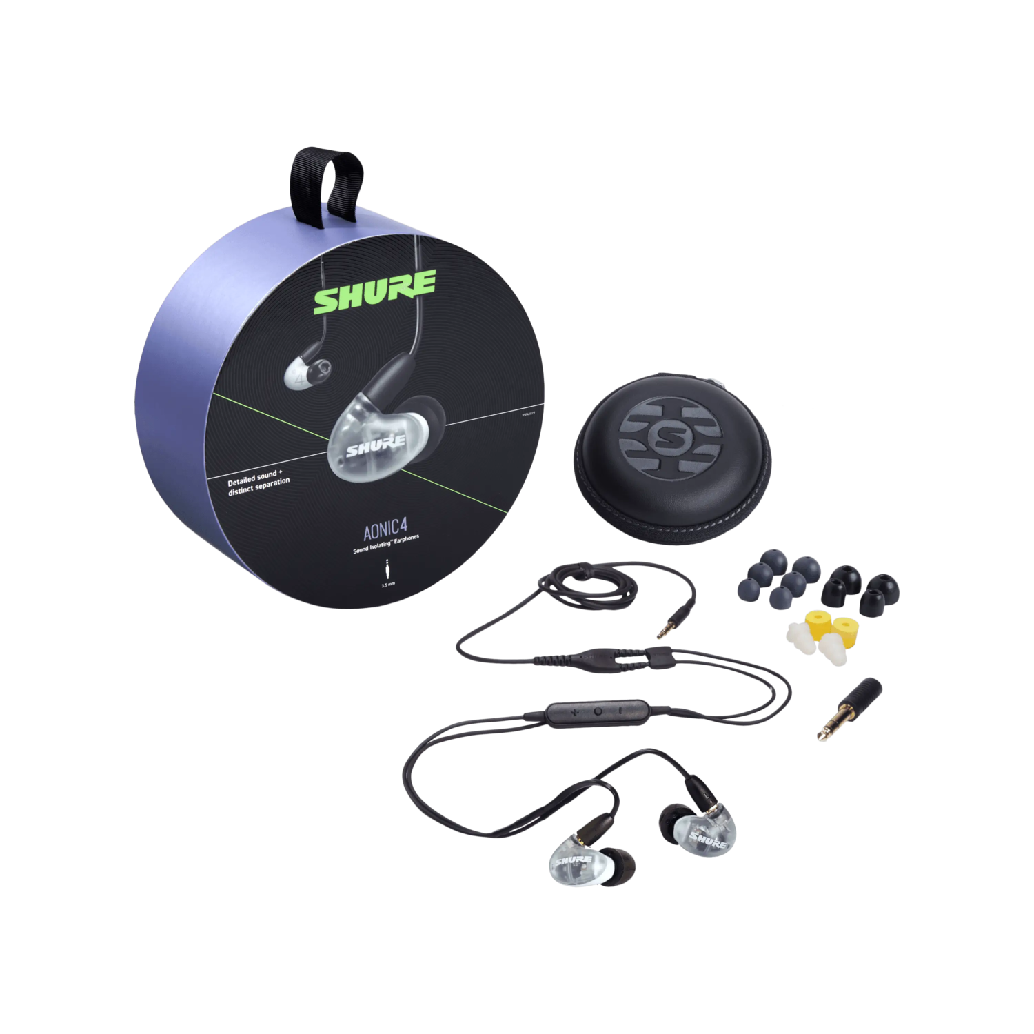 Amazon.co.jp: SHURE シュア イヤホン 有線 マイク付き AONIC 4