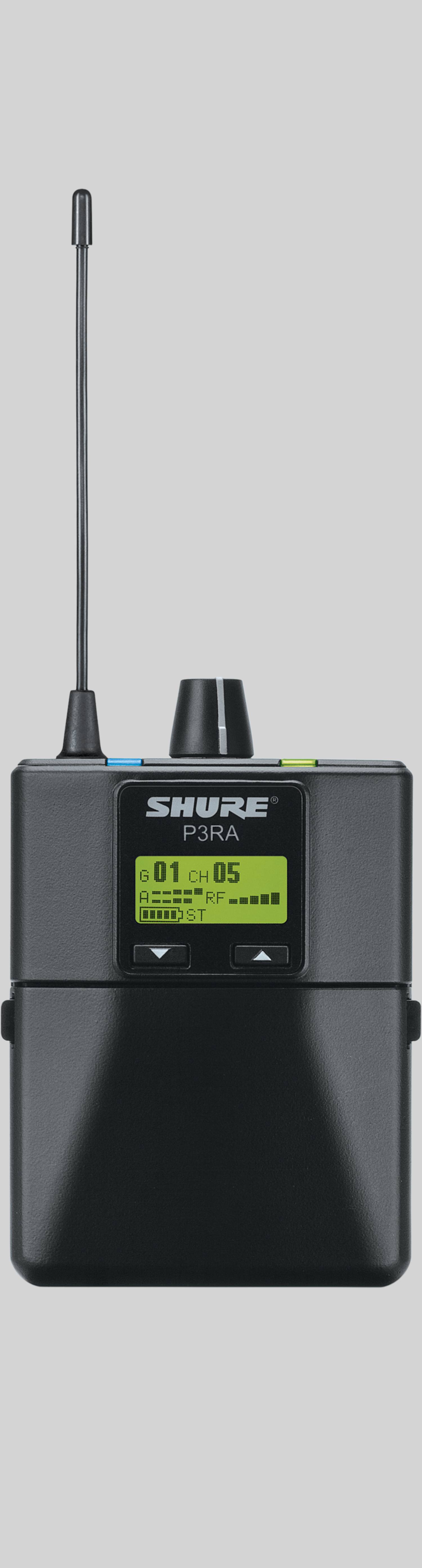 Shure P3R Wireless Bodypack Receiver for PSM300 Stereo Personal Monitor System G20