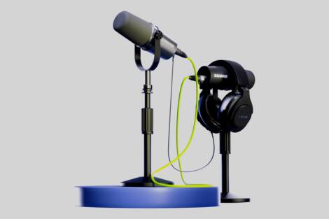 Abbildung Shure MV7i, MV7X & SRH440A Podcaster Bundle