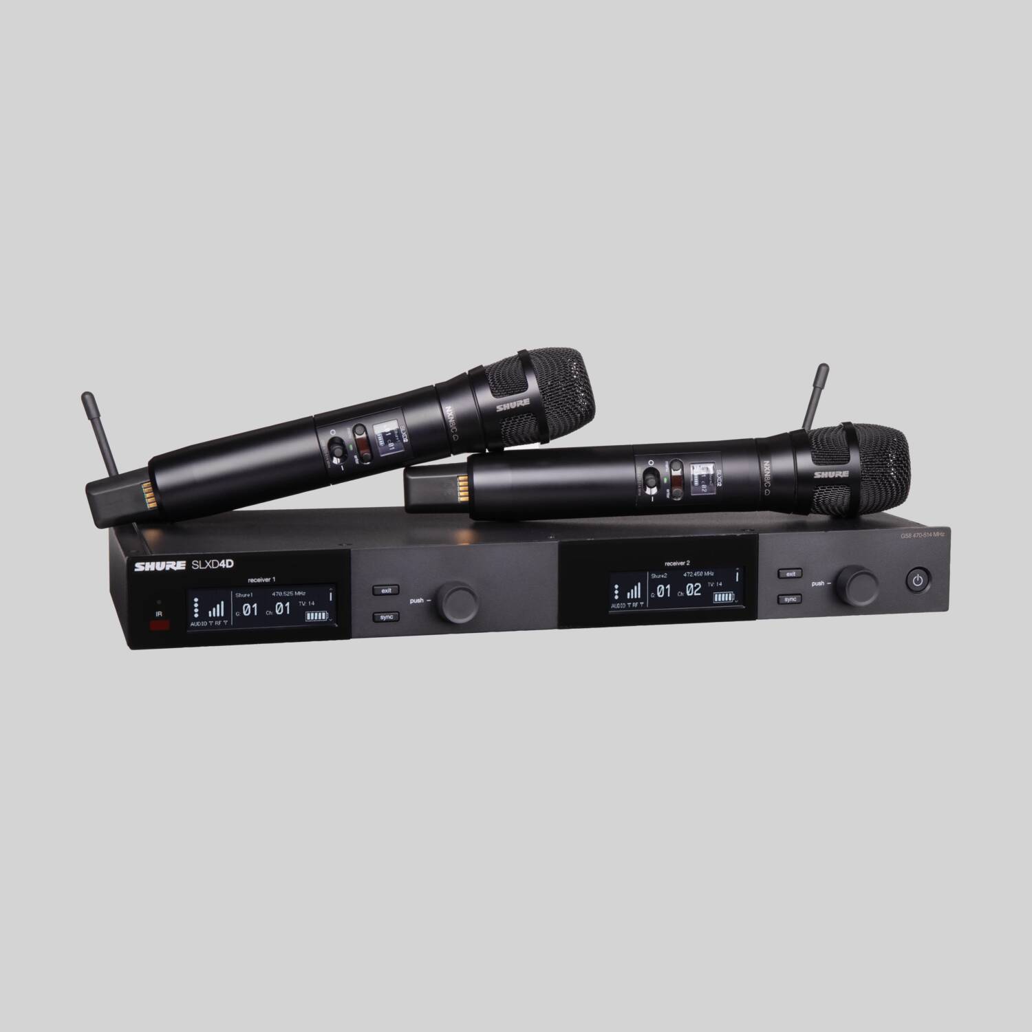 SLXD24D/N8CB - Dual Wireless System With 2 Nexadyne™ 8/C SLXD24D/N8CB - Dual Wireless System With 2 Nexadyne™ 8/C