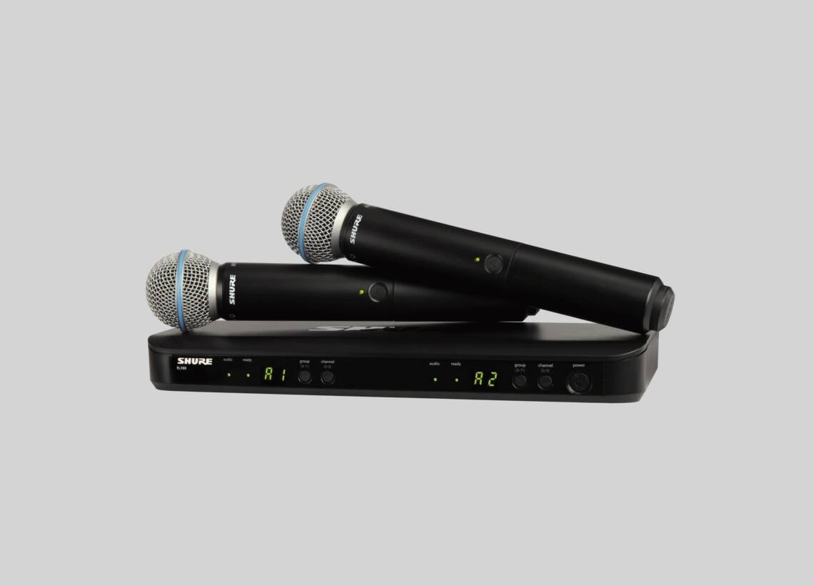 BLX288/B58 - Wireless Dual Vocal System with two Beta 58A - Shure USA