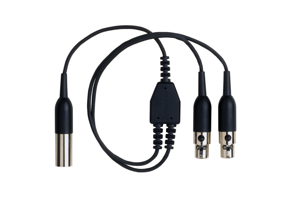 AXT652 - Y-Cable for Bodypack Transmitters - Shure Middle East and 