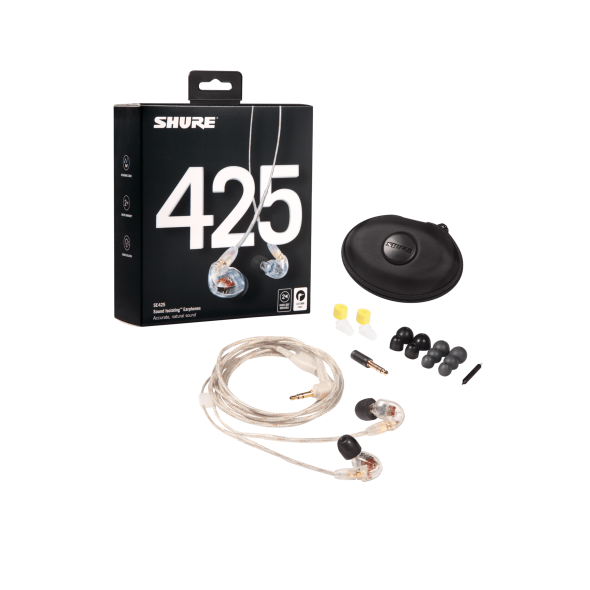 オーディオ機器 イヤフォン SE425 Pro - Professional Sound Isolating™ Earphones - Shure USA