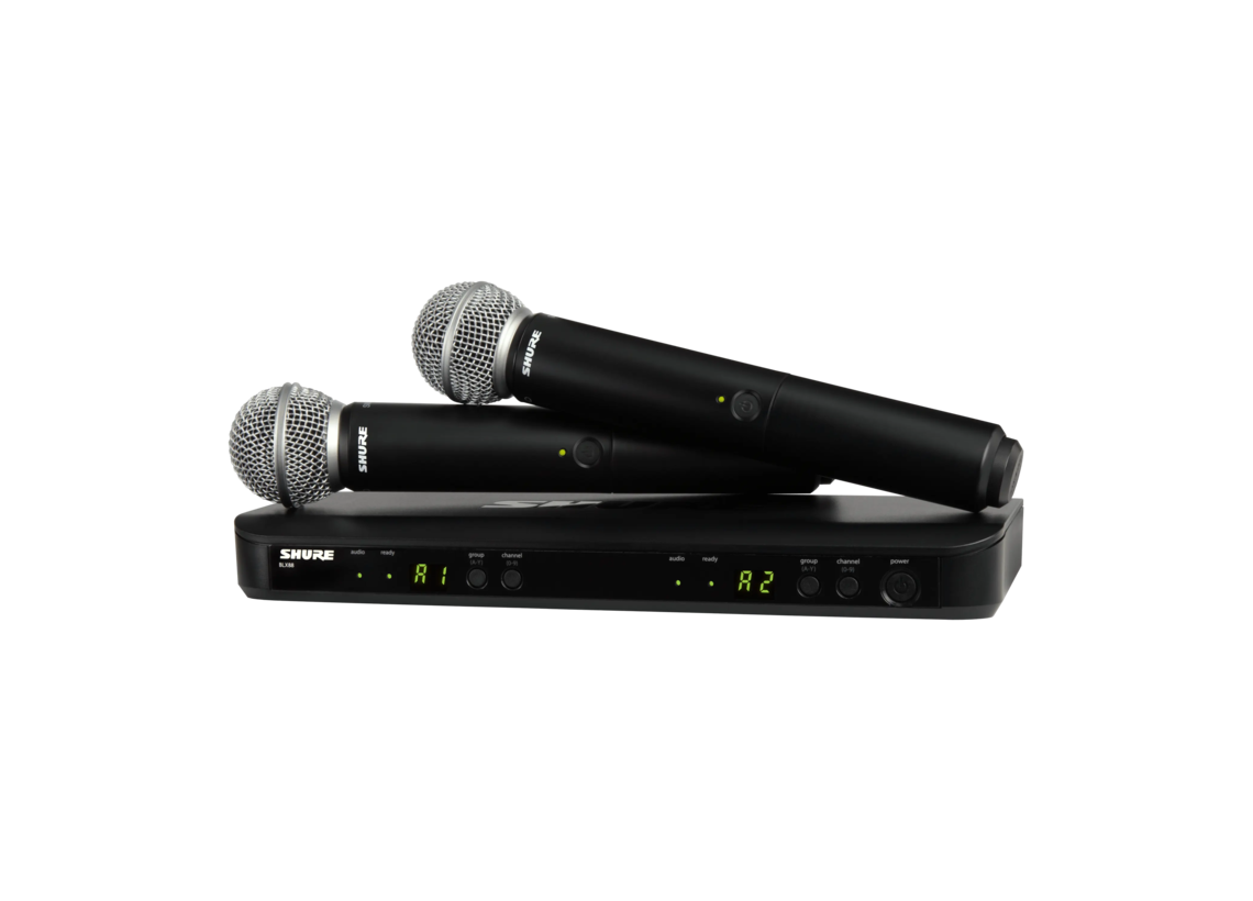 BLX288/SM58 - Wireless Dual Vocal System with two SM58 - Shure USA