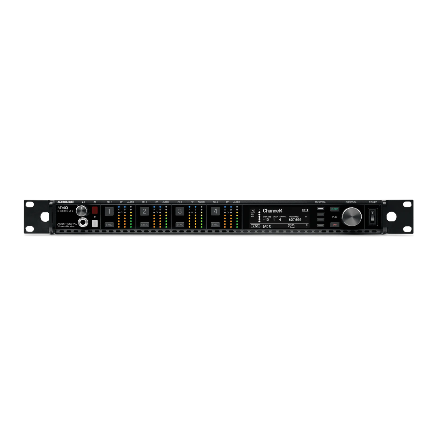 AD4Q - 4チャンネルデジタルワイヤレス受信機 - Shure 日本